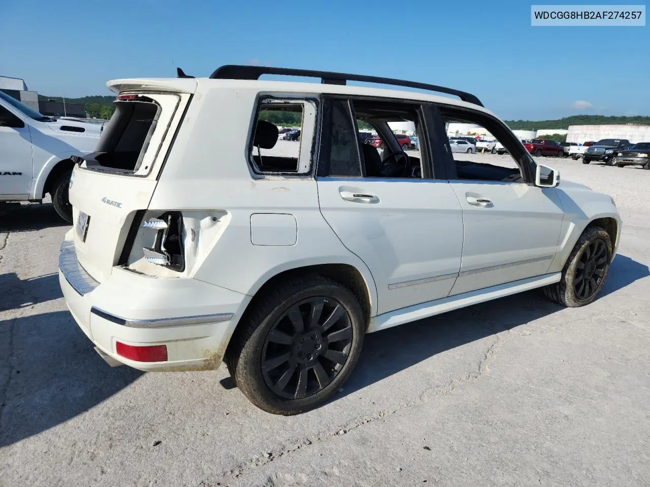 2010 Mercedes-Benz Glk 350 4Matic VIN: WDCGG8HB2AF274257 Lot: 77005845
