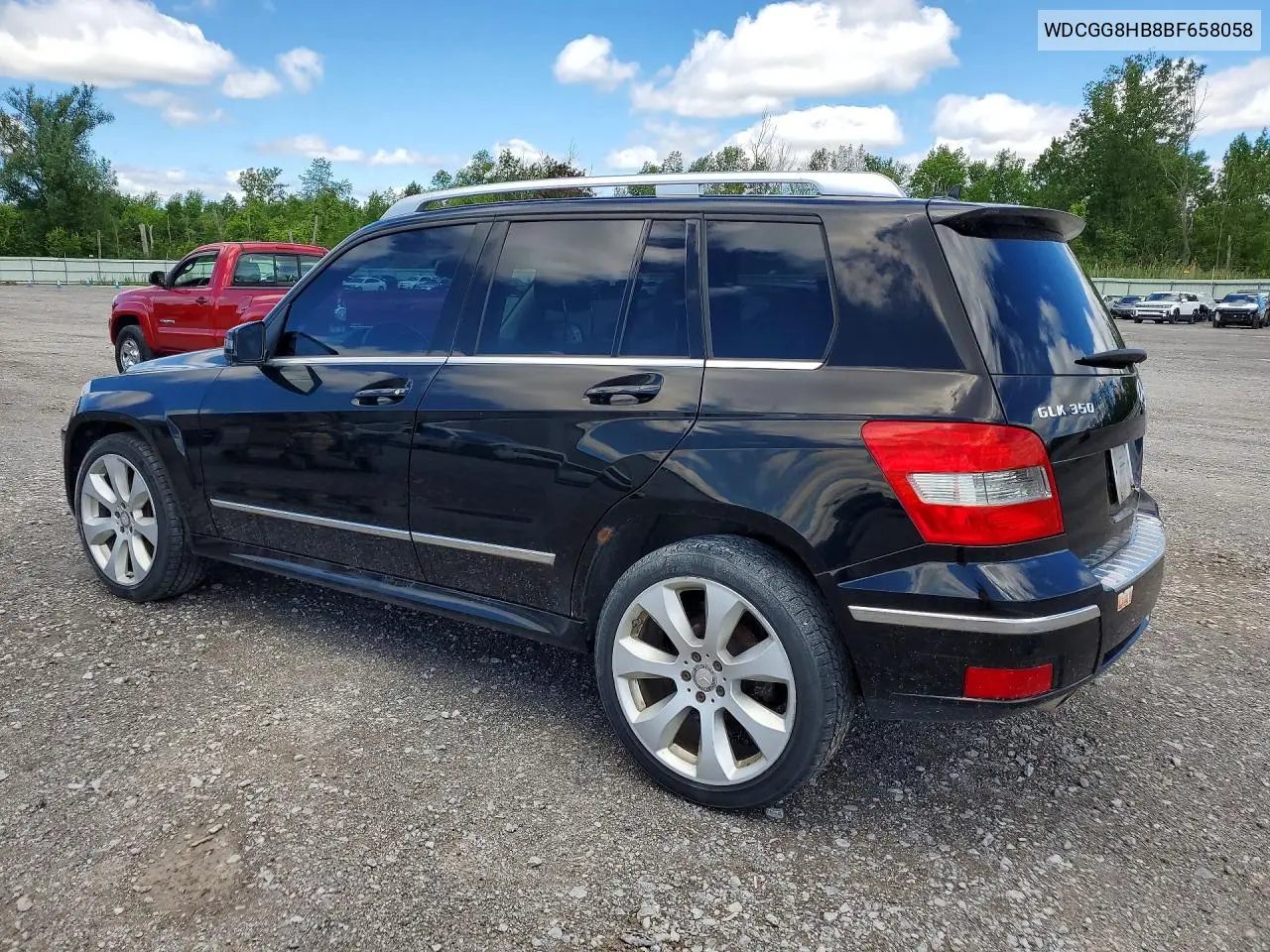 2011 Mercedes-Benz Glk 350 4Matic VIN: WDCGG8HB8BF658058 Lot: 56437406