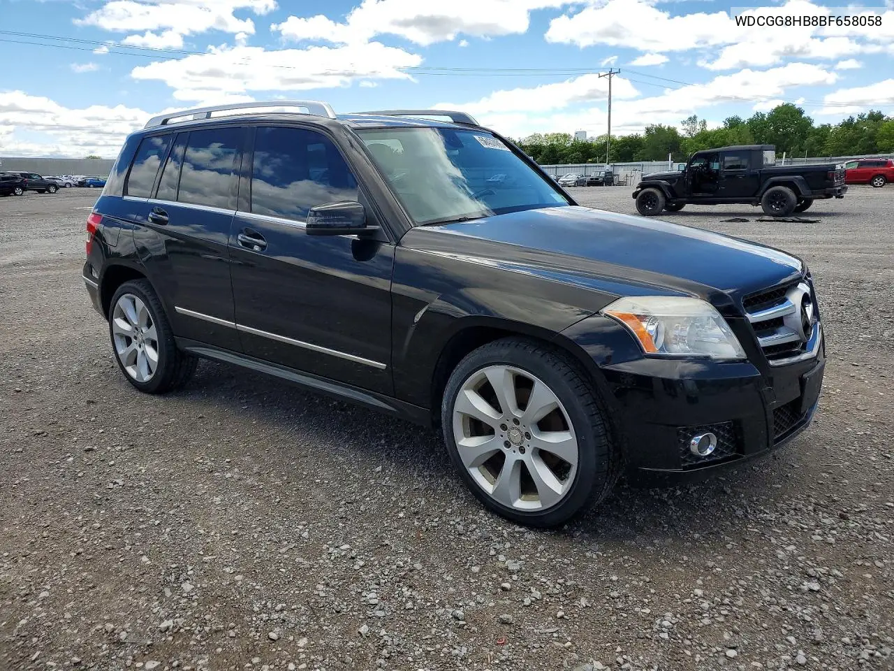 2011 Mercedes-Benz Glk 350 4Matic VIN: WDCGG8HB8BF658058 Lot: 56437406