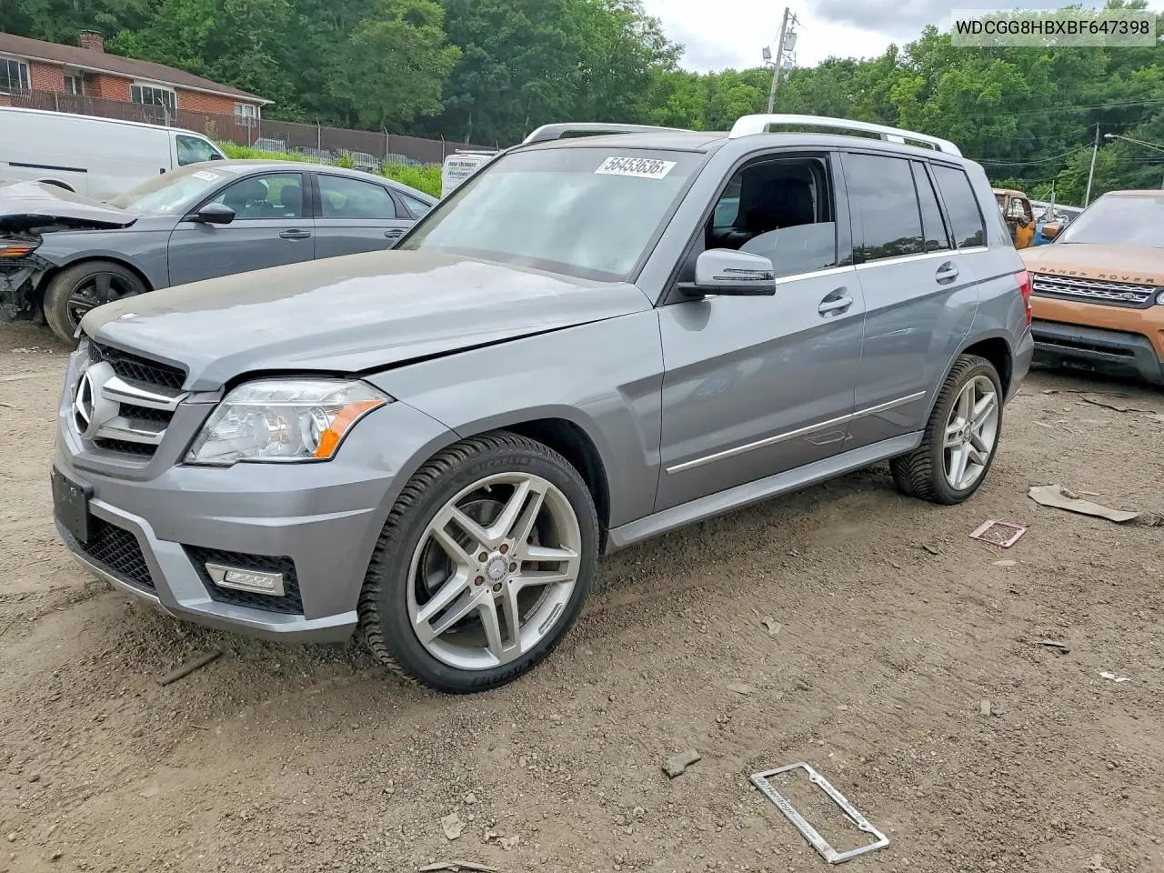 2011 Mercedes-Benz Glk 350 4Matic VIN: WDCGG8HBXBF647398 Lot: 56453636