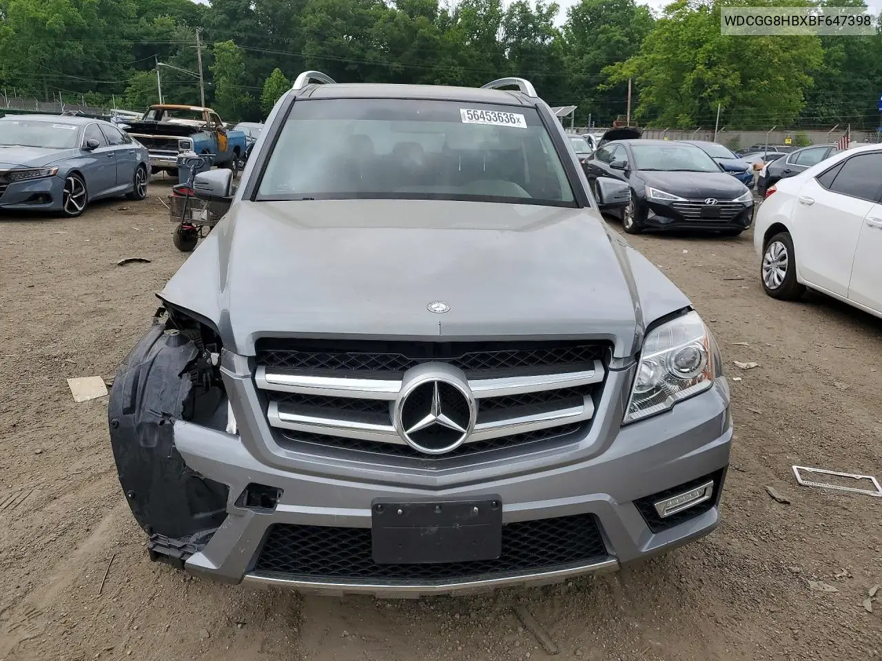 2011 Mercedes-Benz Glk 350 4Matic VIN: WDCGG8HBXBF647398 Lot: 56453636