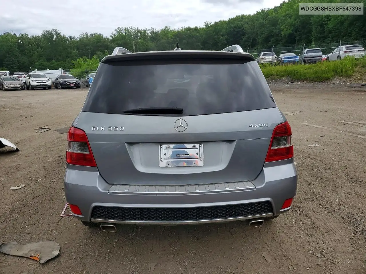 2011 Mercedes-Benz Glk 350 4Matic VIN: WDCGG8HBXBF647398 Lot: 56453636
