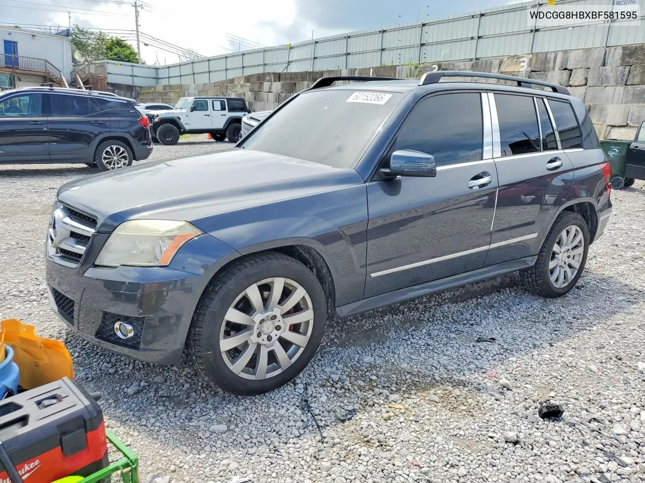 2011 Mercedes-Benz Glk 350 4Matic VIN: WDCGG8HBXBF581595 Lot: 60152266