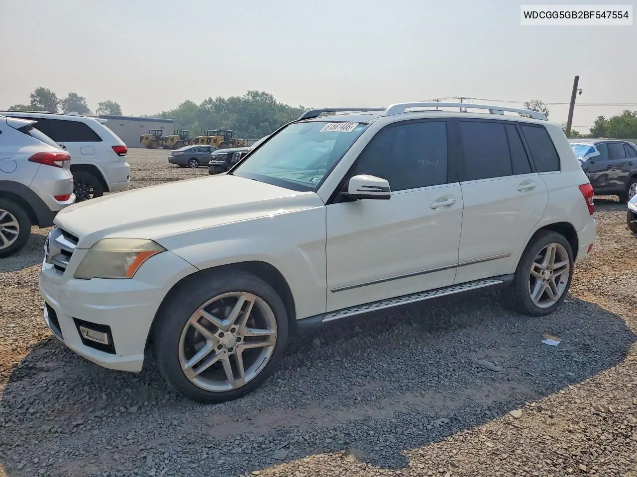 2011 Mercedes-Benz Glk 350 VIN: WDCGG5GB2BF547554 Lot: 61581486