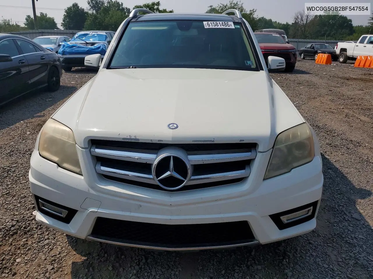 2011 Mercedes-Benz Glk 350 VIN: WDCGG5GB2BF547554 Lot: 61581486