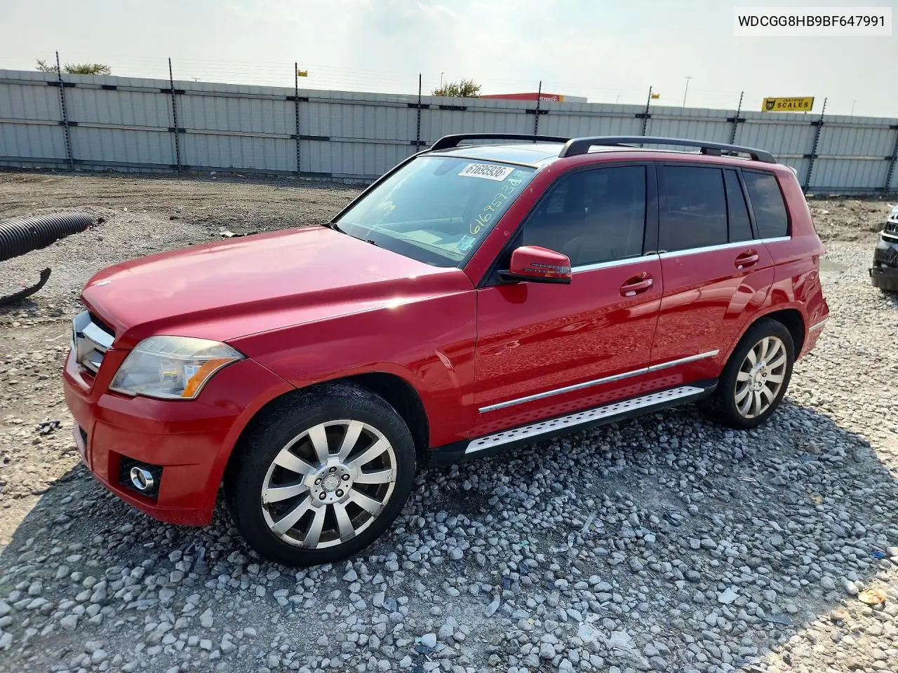 2011 Mercedes-Benz Glk 350 4Matic VIN: WDCGG8HB9BF647991 Lot: 61695936