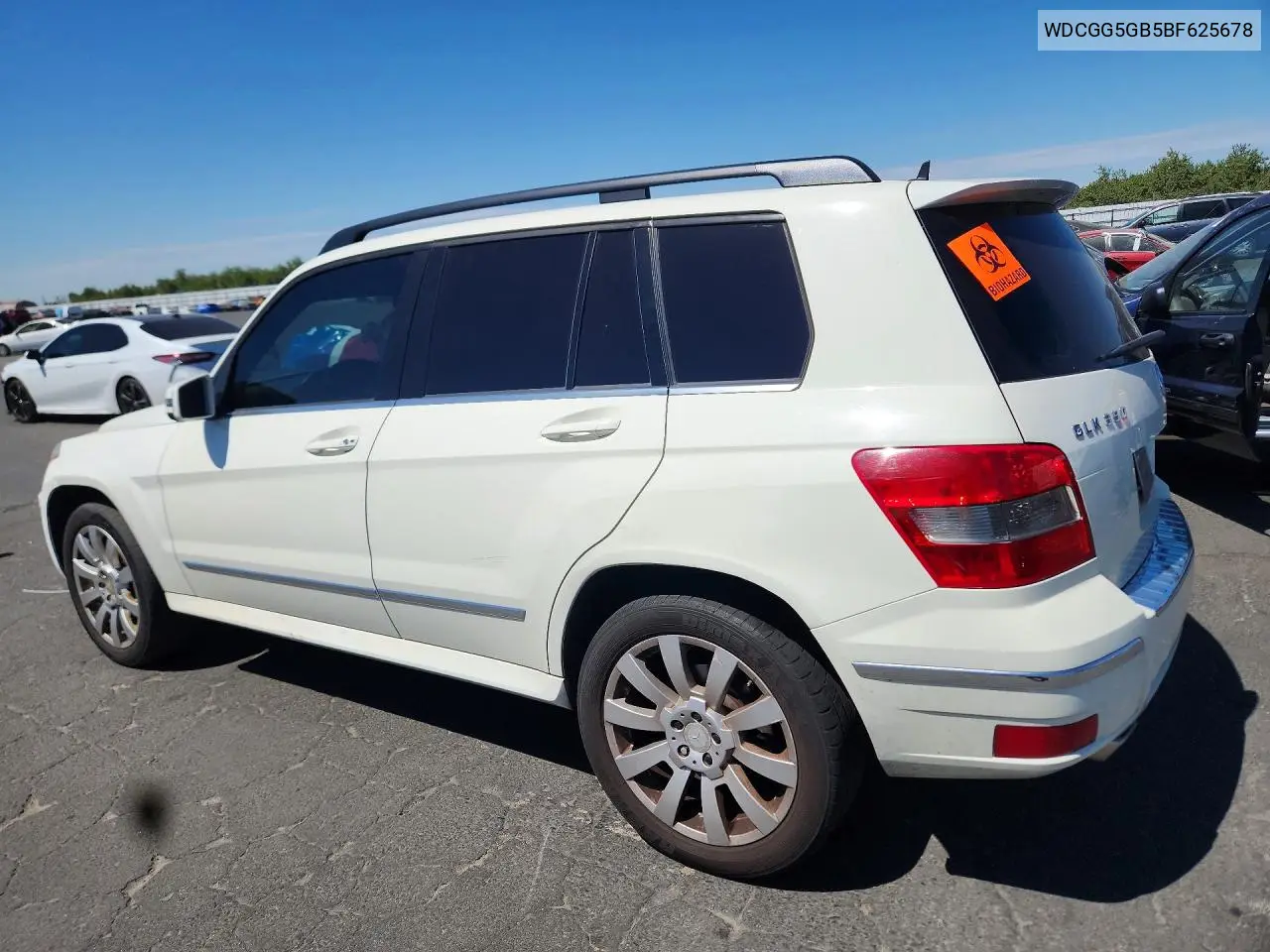 2011 Mercedes-Benz Glk 350 VIN: WDCGG5GB5BF625678 Lot: 61941946