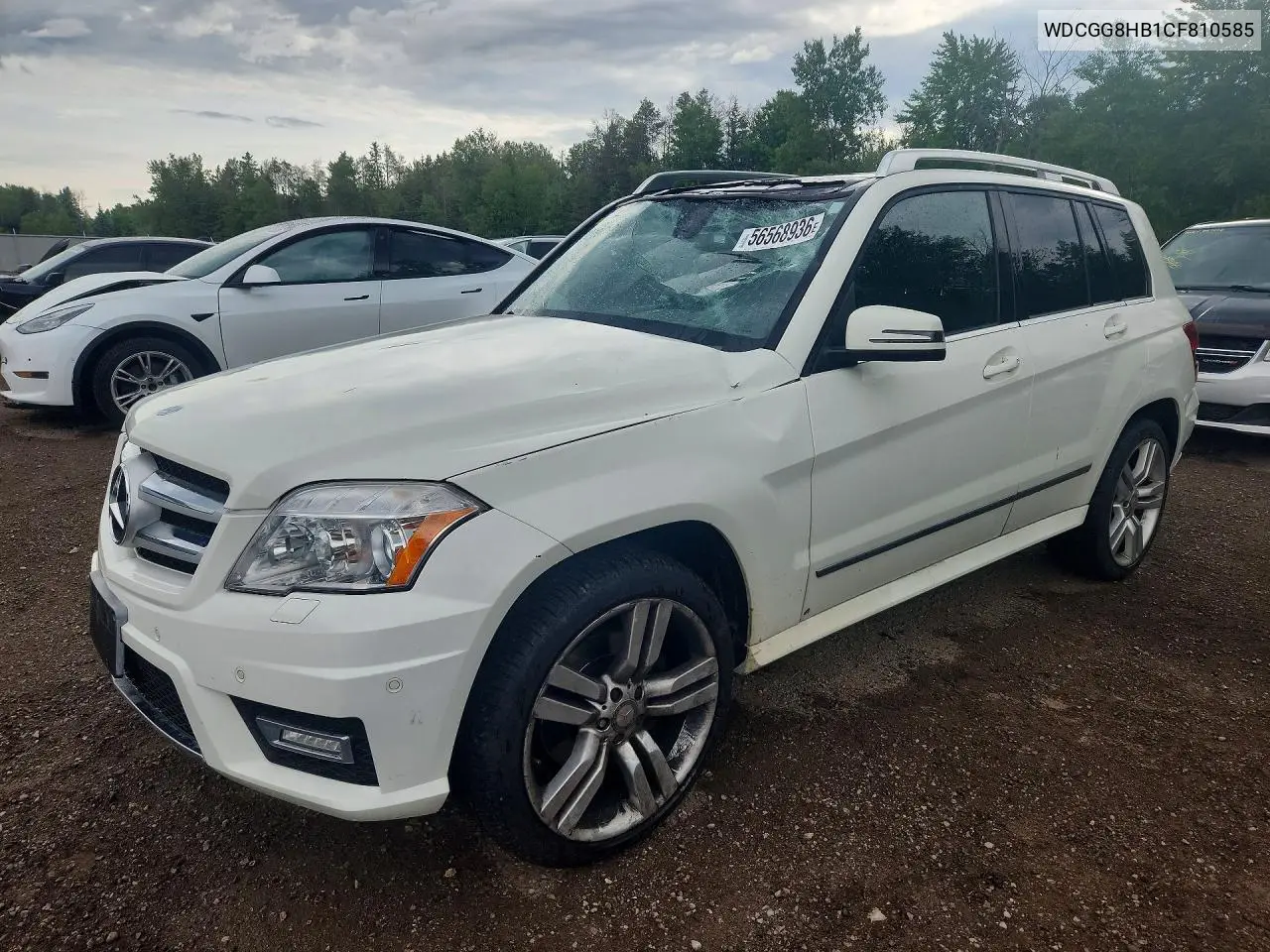 2012 Mercedes-Benz Glk 350 4Matic VIN: WDCGG8HB1CF810585 Lot: 56568936
