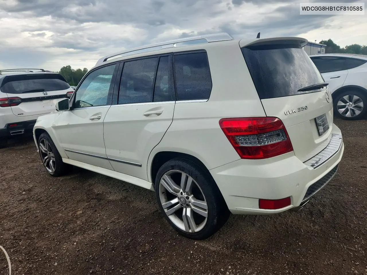 2012 Mercedes-Benz Glk 350 4Matic VIN: WDCGG8HB1CF810585 Lot: 56568936