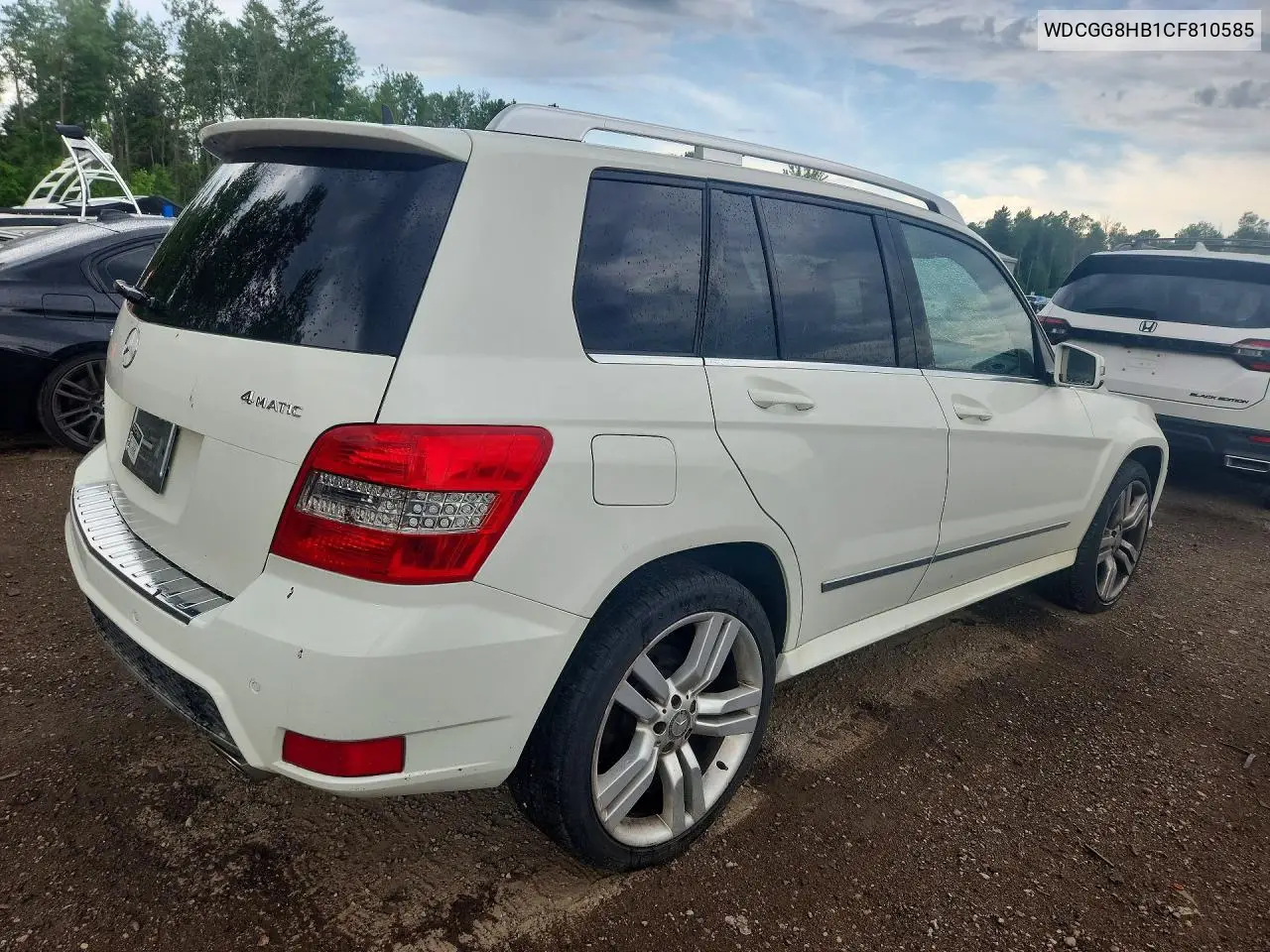 2012 Mercedes-Benz Glk 350 4Matic VIN: WDCGG8HB1CF810585 Lot: 56568936
