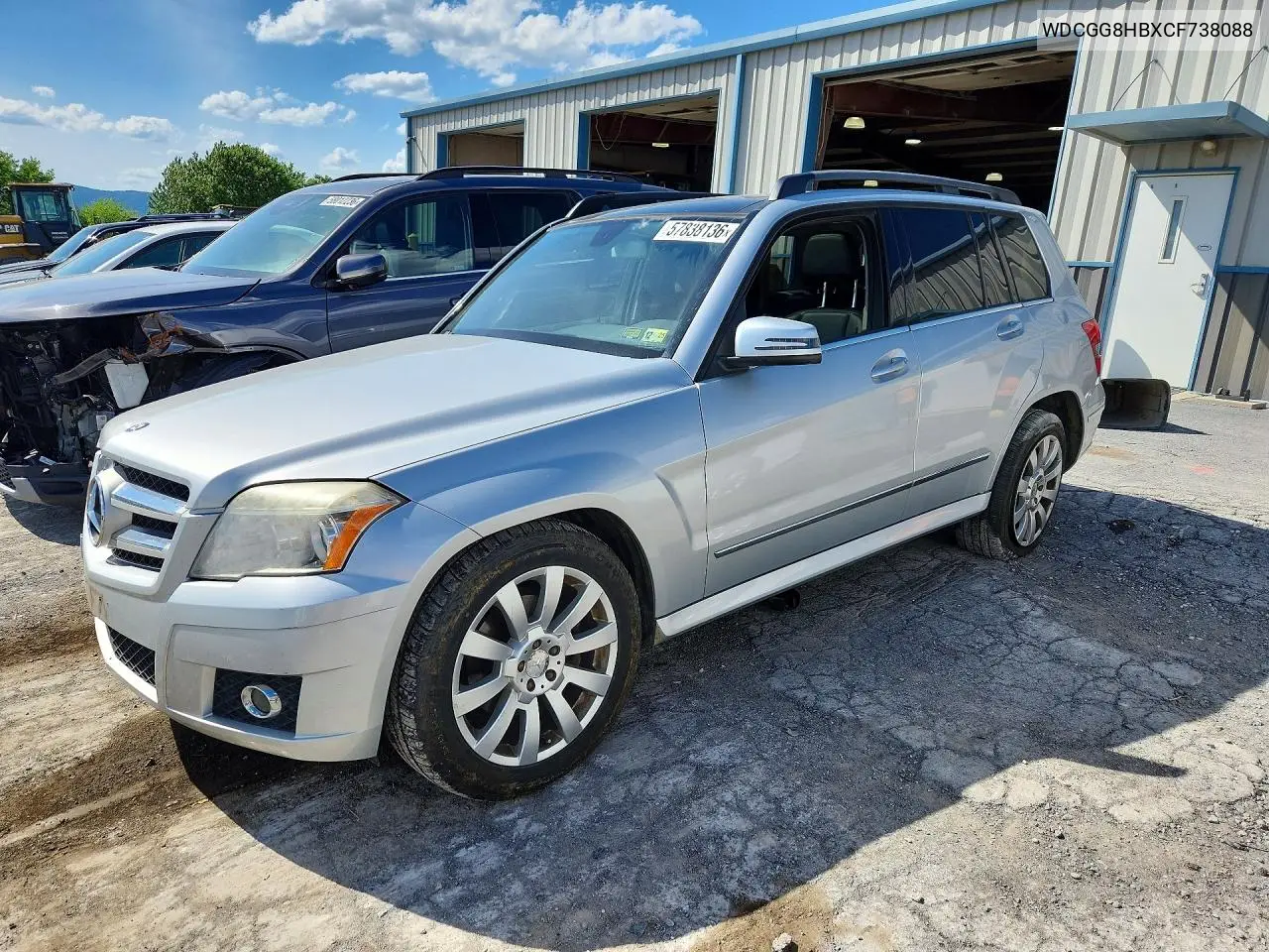 2012 Mercedes-Benz Glk 350 4Matic VIN: WDCGG8HBXCF738088 Lot: 57838136