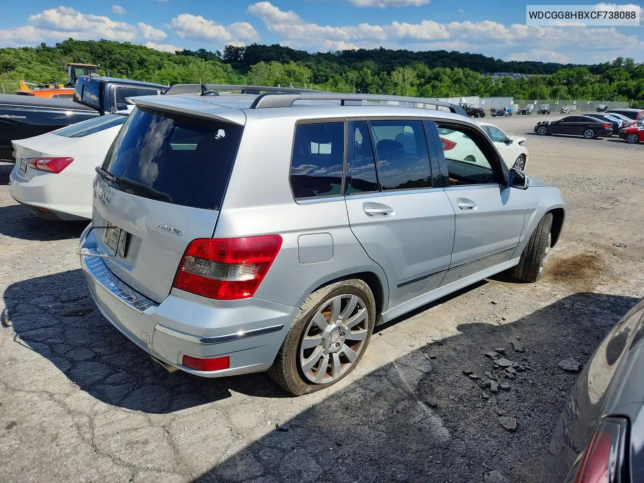 2012 Mercedes-Benz Glk 350 4Matic VIN: WDCGG8HBXCF738088 Lot: 57838136