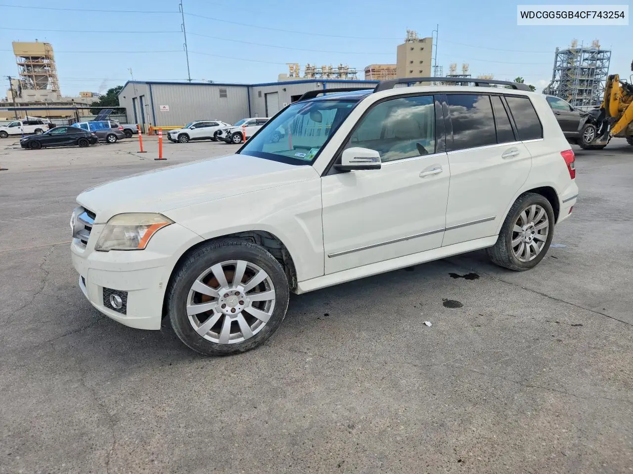 2012 Mercedes-Benz Glk 350 VIN: WDCGG5GB4CF743254 Lot: 58606856