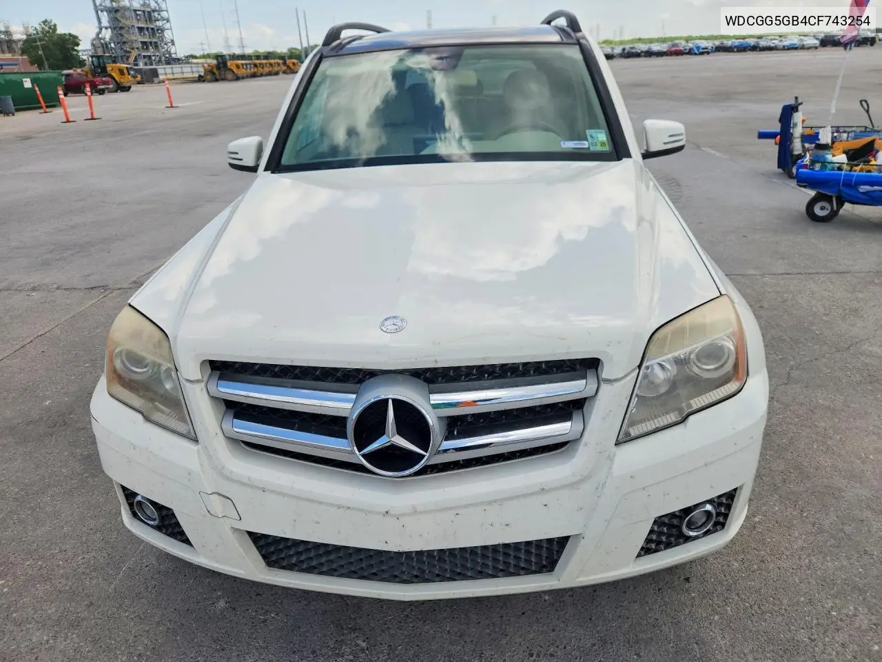 2012 Mercedes-Benz Glk 350 VIN: WDCGG5GB4CF743254 Lot: 58606856