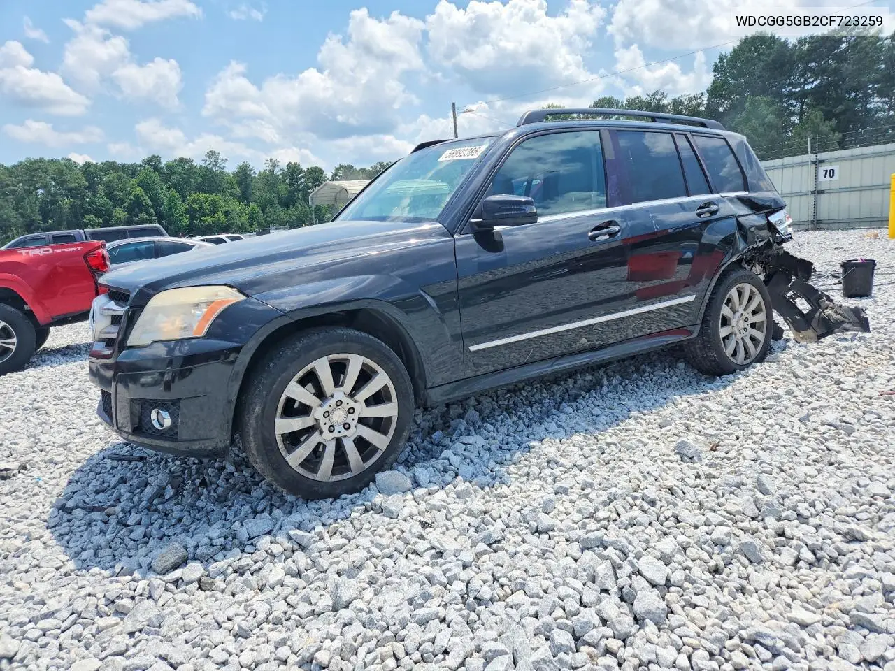 2012 Mercedes-Benz Glk 350 VIN: WDCGG5GB2CF723259 Lot: 58992386