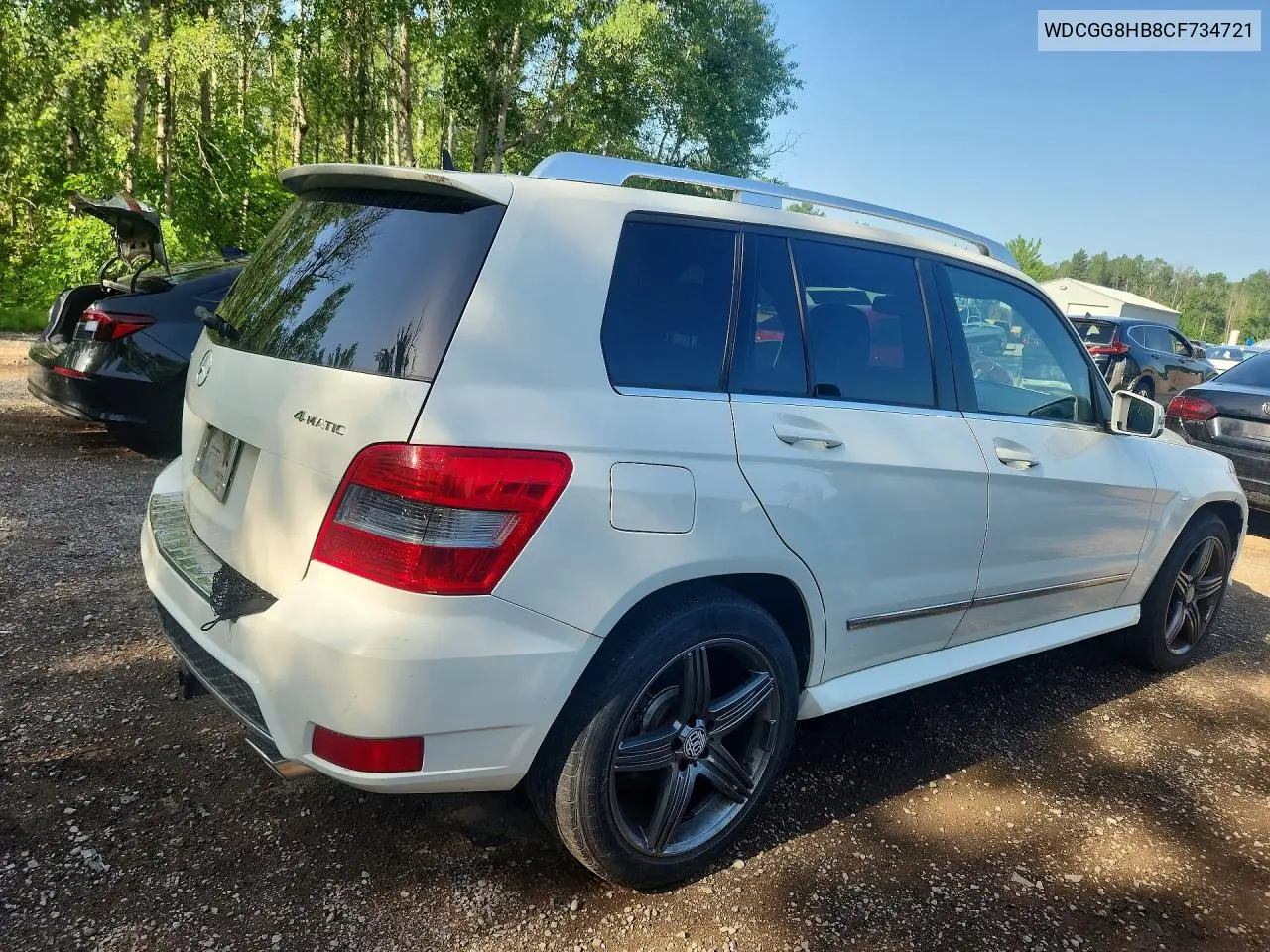2012 Mercedes-Benz Glk 350 4Matic VIN: WDCGG8HB8CF734721 Lot: 59337086