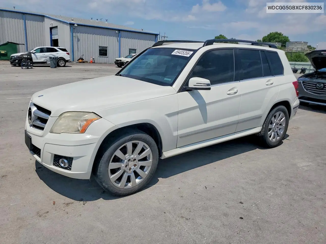 2012 Mercedes-Benz Glk 350 VIN: WDCGG5GBXCF830236 Lot: 59405356