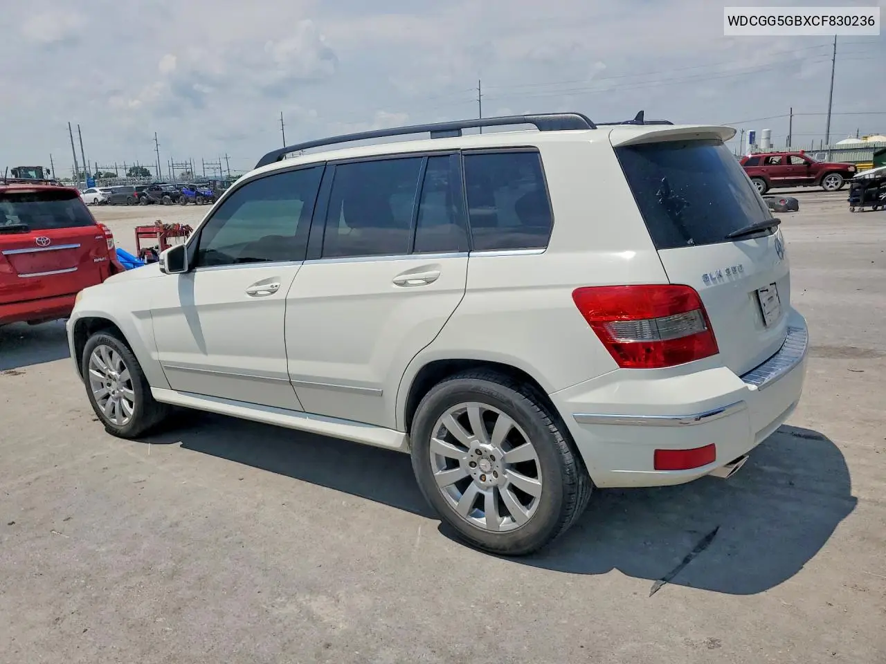 2012 Mercedes-Benz Glk 350 VIN: WDCGG5GBXCF830236 Lot: 59405356