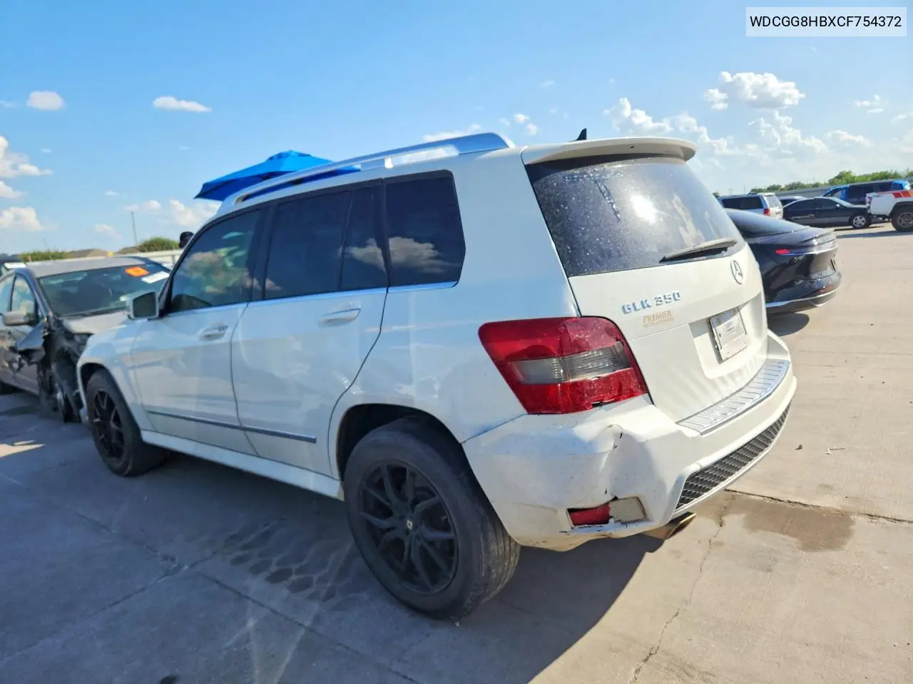 2012 Mercedes-Benz Glk 350 4Matic VIN: WDCGG8HBXCF754372 Lot: 59735546