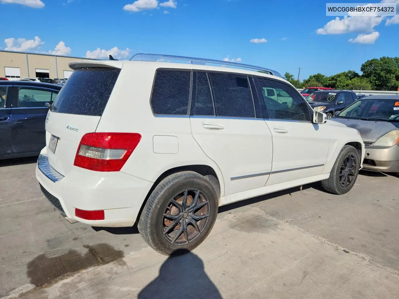 2012 Mercedes-Benz Glk 350 4Matic VIN: WDCGG8HBXCF754372 Lot: 59735546