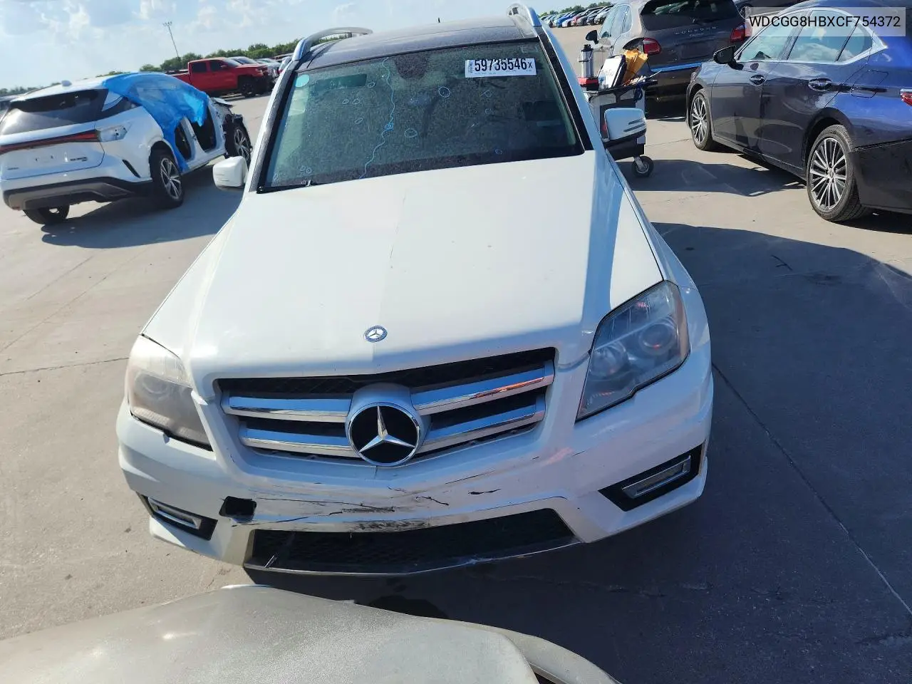 2012 Mercedes-Benz Glk 350 4Matic VIN: WDCGG8HBXCF754372 Lot: 59735546