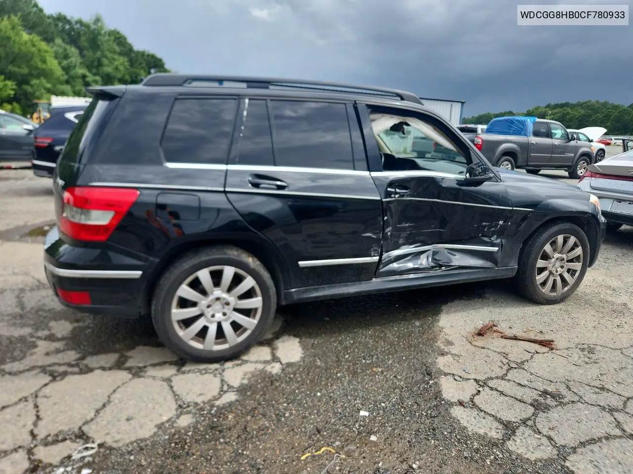2012 Mercedes-Benz Glk 350 4Matic VIN: WDCGG8HB0CF780933 Lot: 59972226
