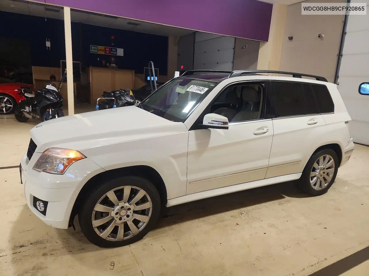 2012 Mercedes-Benz Glk 350 4Matic VIN: WDCGG8HB9CF920865 Lot: 61770446