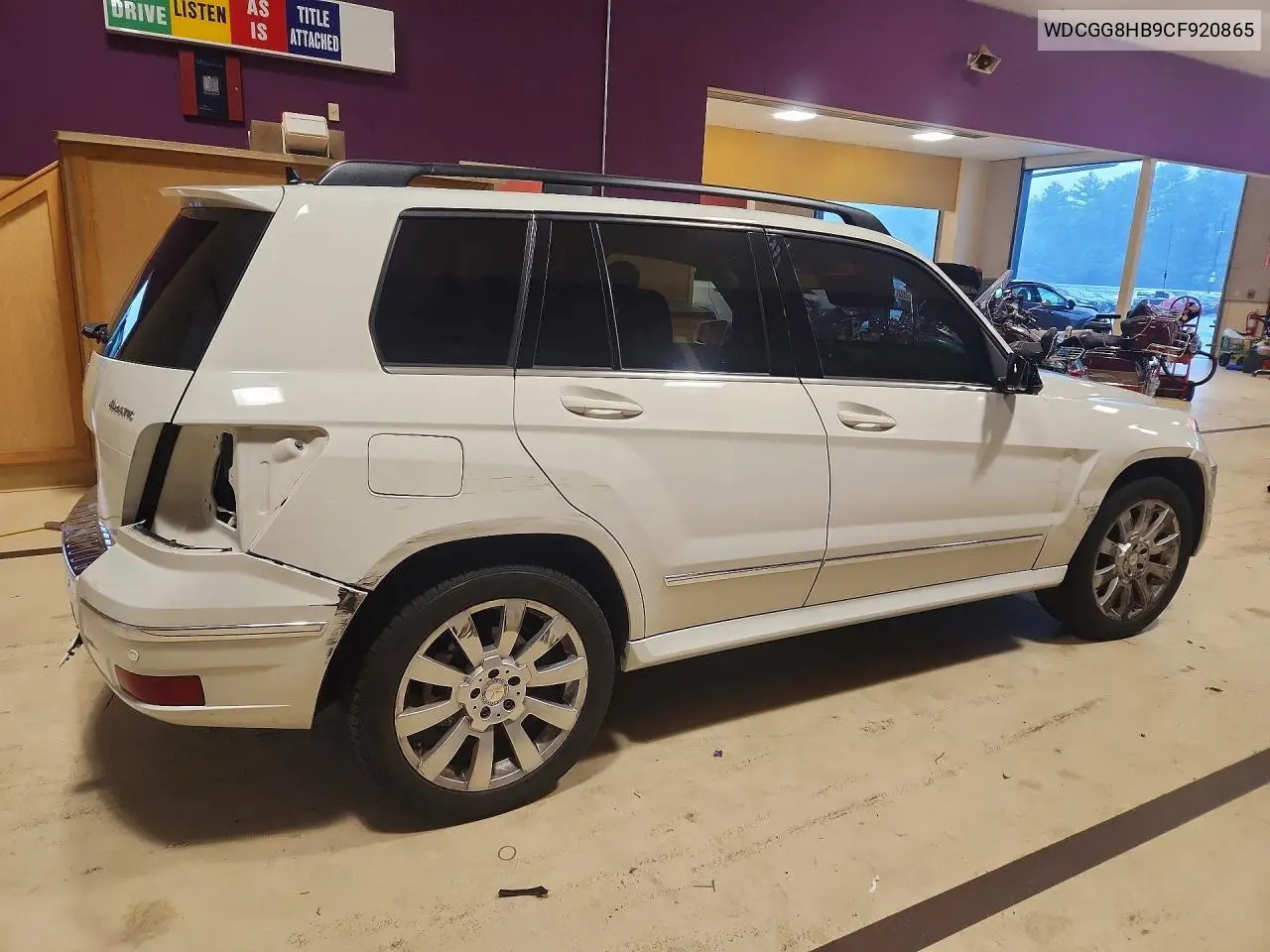 2012 Mercedes-Benz Glk 350 4Matic VIN: WDCGG8HB9CF920865 Lot: 61770446