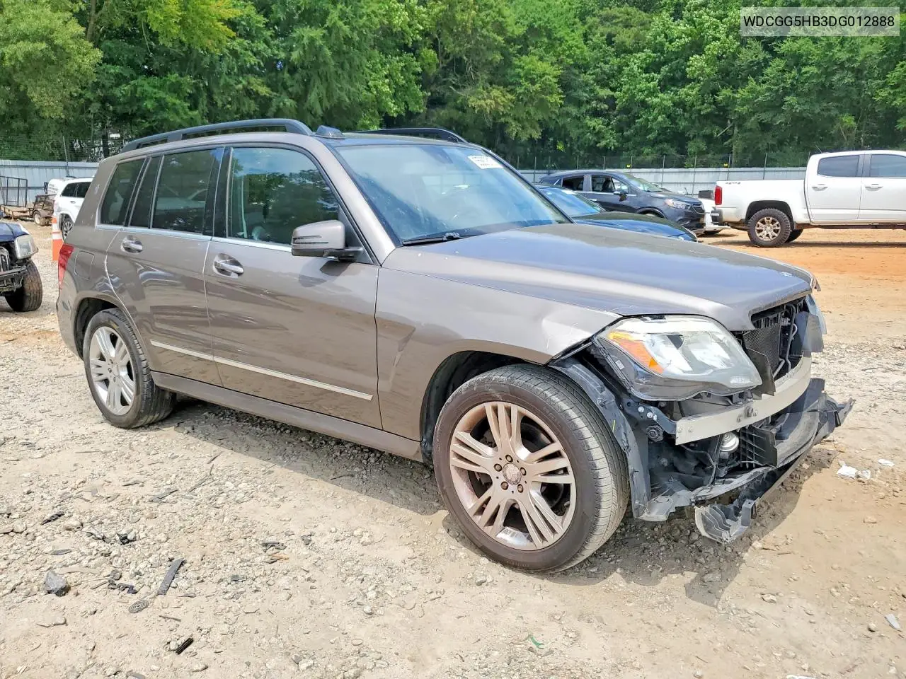 2013 Mercedes-Benz Glk 350 VIN: WDCGG5HB3DG012888 Lot: 55687816