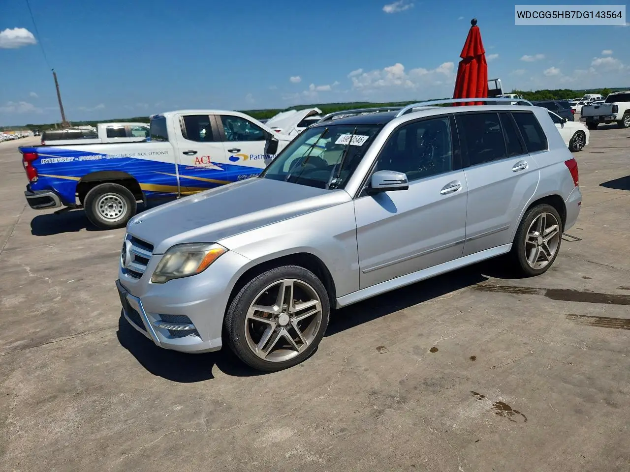 2013 Mercedes-Benz Glk 350 VIN: WDCGG5HB7DG143564 Lot: 59810546