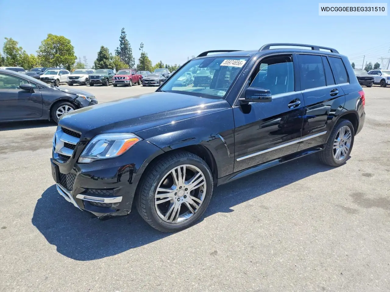 2014 Mercedes-Benz Glk 250 Bluetec VIN: WDCGG0EB3EG331510 Lot: 55974656