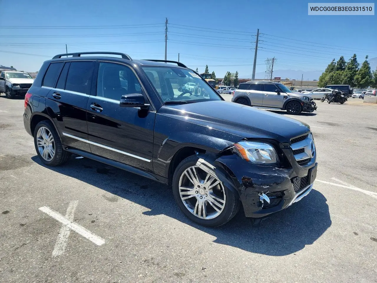 2014 Mercedes-Benz Glk 250 Bluetec VIN: WDCGG0EB3EG331510 Lot: 55974656