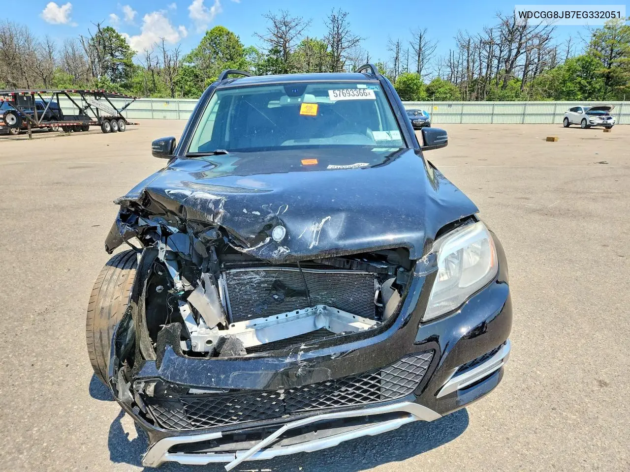 2014 Mercedes-Benz Glk 350 4Matic VIN: WDCGG8JB7EG332051 Lot: 57693366