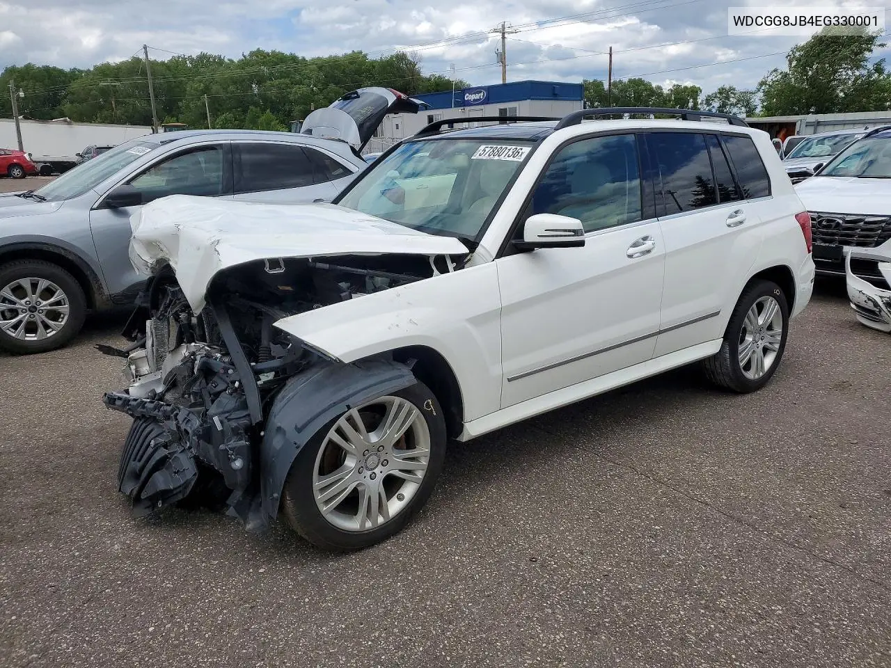 2014 Mercedes-Benz Glk 350 4Matic VIN: WDCGG8JB4EG330001 Lot: 57880136