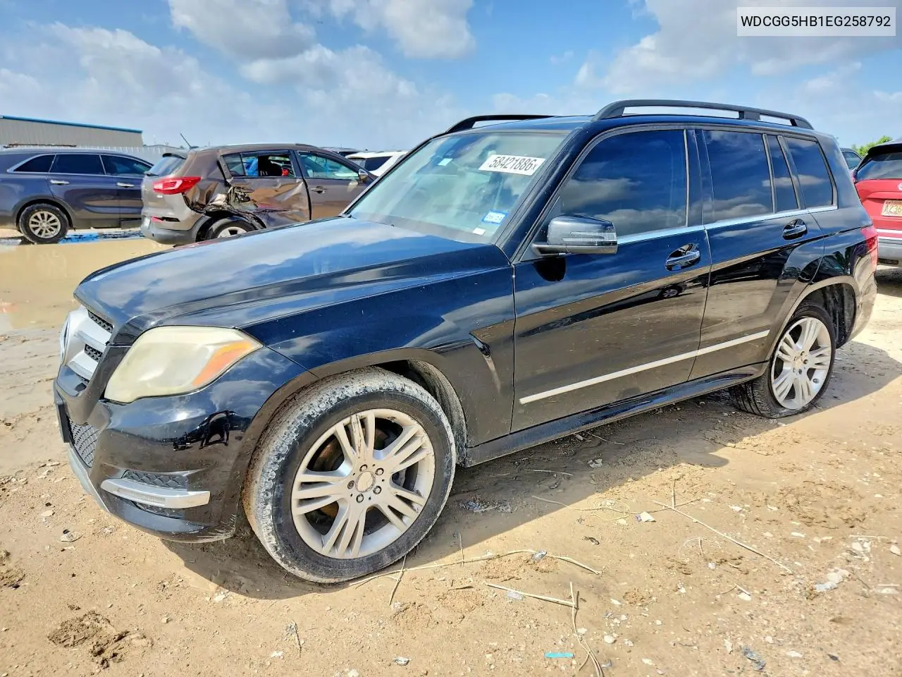 2014 Mercedes-Benz Glk 350 VIN: WDCGG5HB1EG258792 Lot: 58421886