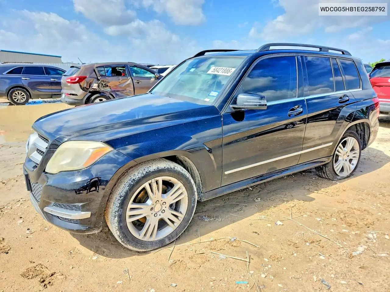 2014 Mercedes-Benz Glk 350 VIN: WDCGG5HB1EG258792 Lot: 58421886