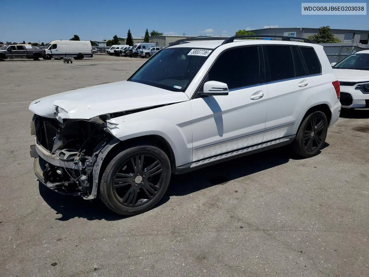 2014 Mercedes-Benz Glk 350 4Matic VIN: WDCGG8JB6EG203038 Lot: 58837736