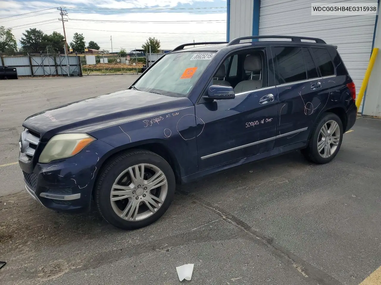 2014 Mercedes-Benz Glk 350 VIN: WDCGG5HB4EG315938 Lot: 85625215