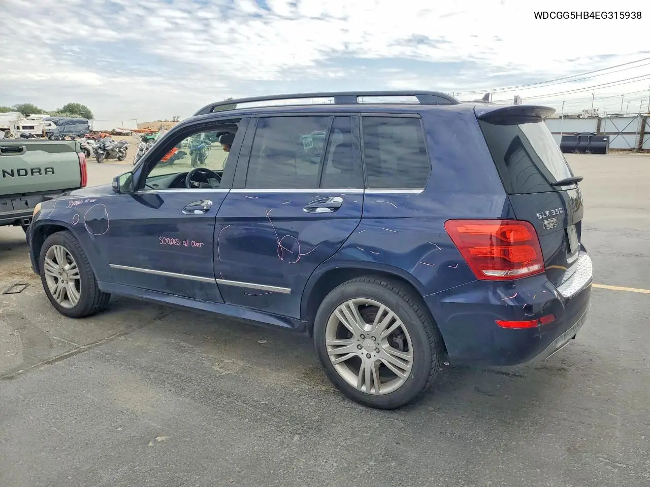 2014 Mercedes-Benz Glk 350 VIN: WDCGG5HB4EG315938 Lot: 85625215