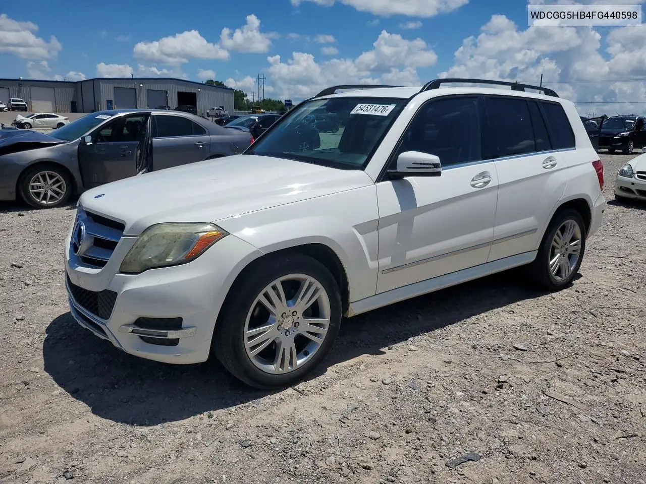 2015 Mercedes-Benz Glk 350 VIN: WDCGG5HB4FG440598 Lot: 54531476