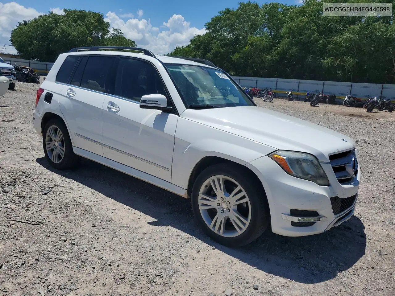 2015 Mercedes-Benz Glk 350 VIN: WDCGG5HB4FG440598 Lot: 54531476