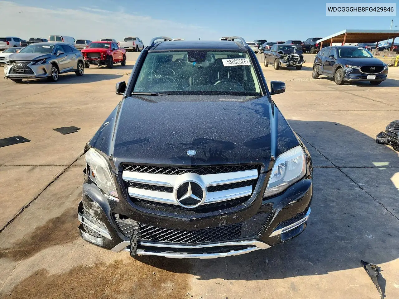 2015 Mercedes-Benz Glk 350 VIN: WDCGG5HB8FG429846 Lot: 58802526
