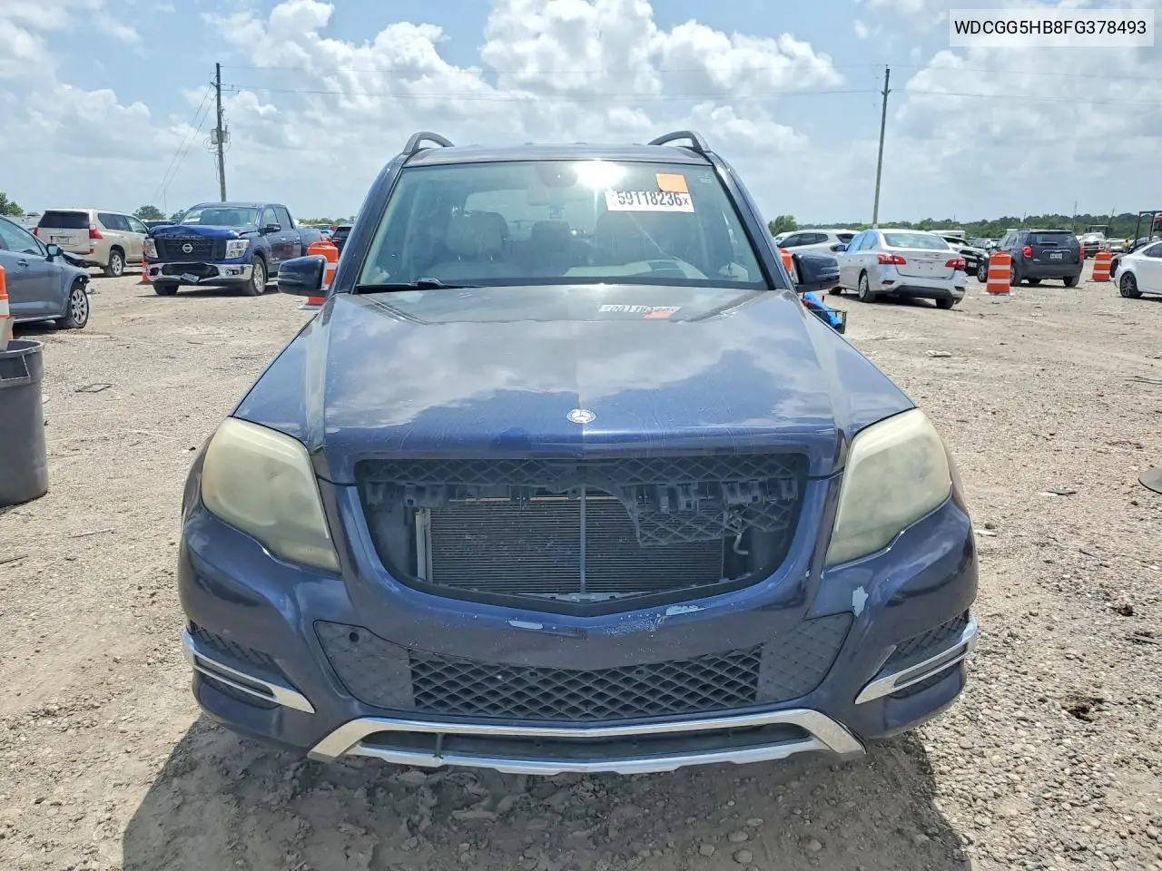 2015 Mercedes-Benz Glk 350 VIN: WDCGG5HB8FG378493 Lot: 59118236