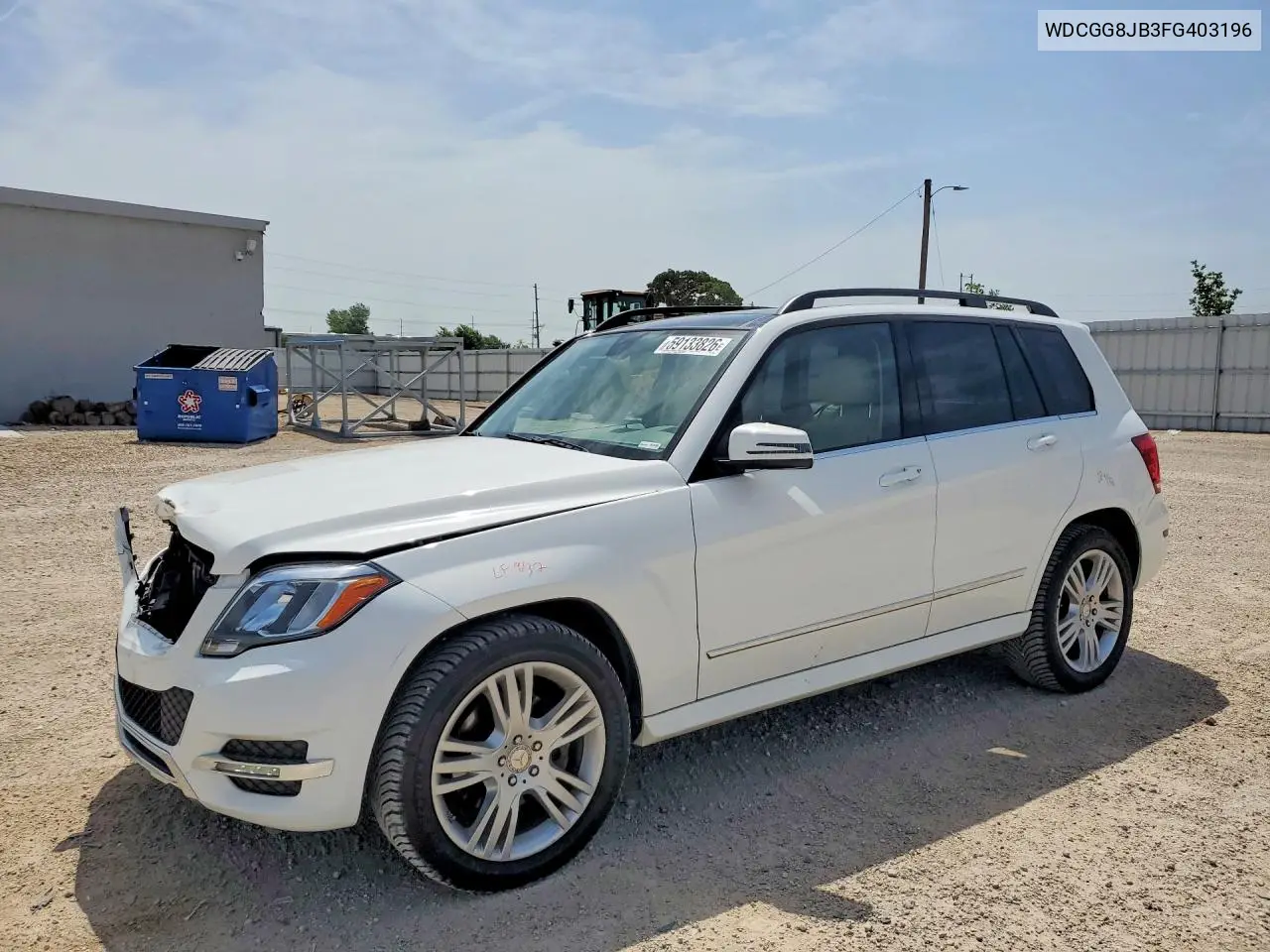 2015 Mercedes-Benz Glk 350 4Matic VIN: WDCGG8JB3FG403196 Lot: 59133826