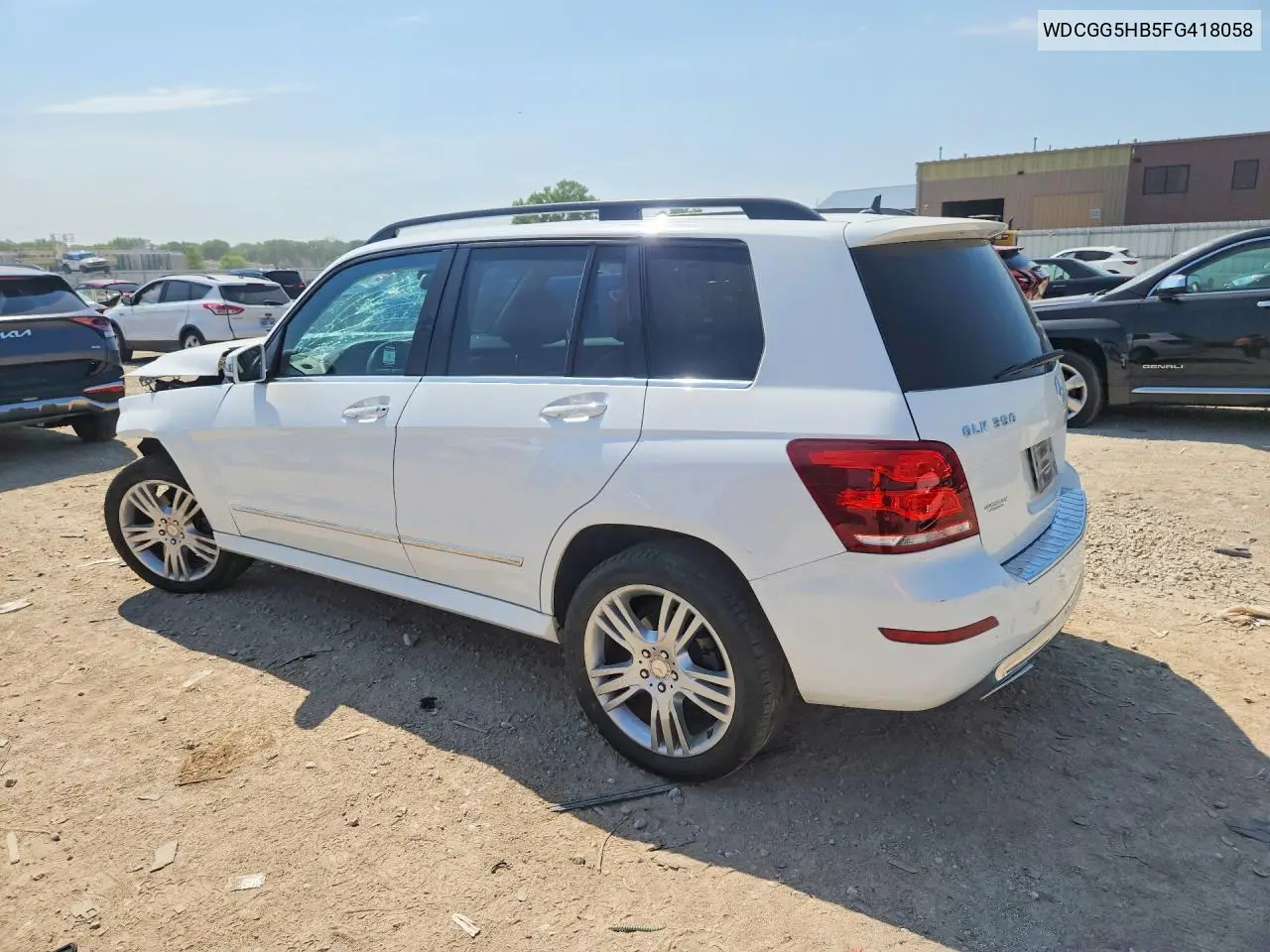 2015 Mercedes-Benz Glk 350 VIN: WDCGG5HB5FG418058 Lot: 61746836