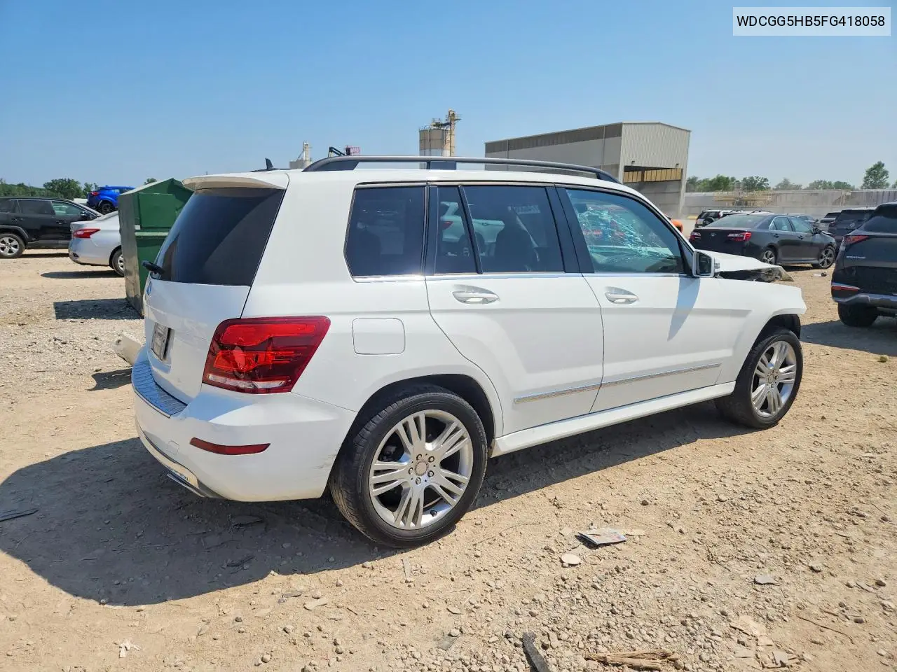 2015 Mercedes-Benz Glk 350 VIN: WDCGG5HB5FG418058 Lot: 61746836