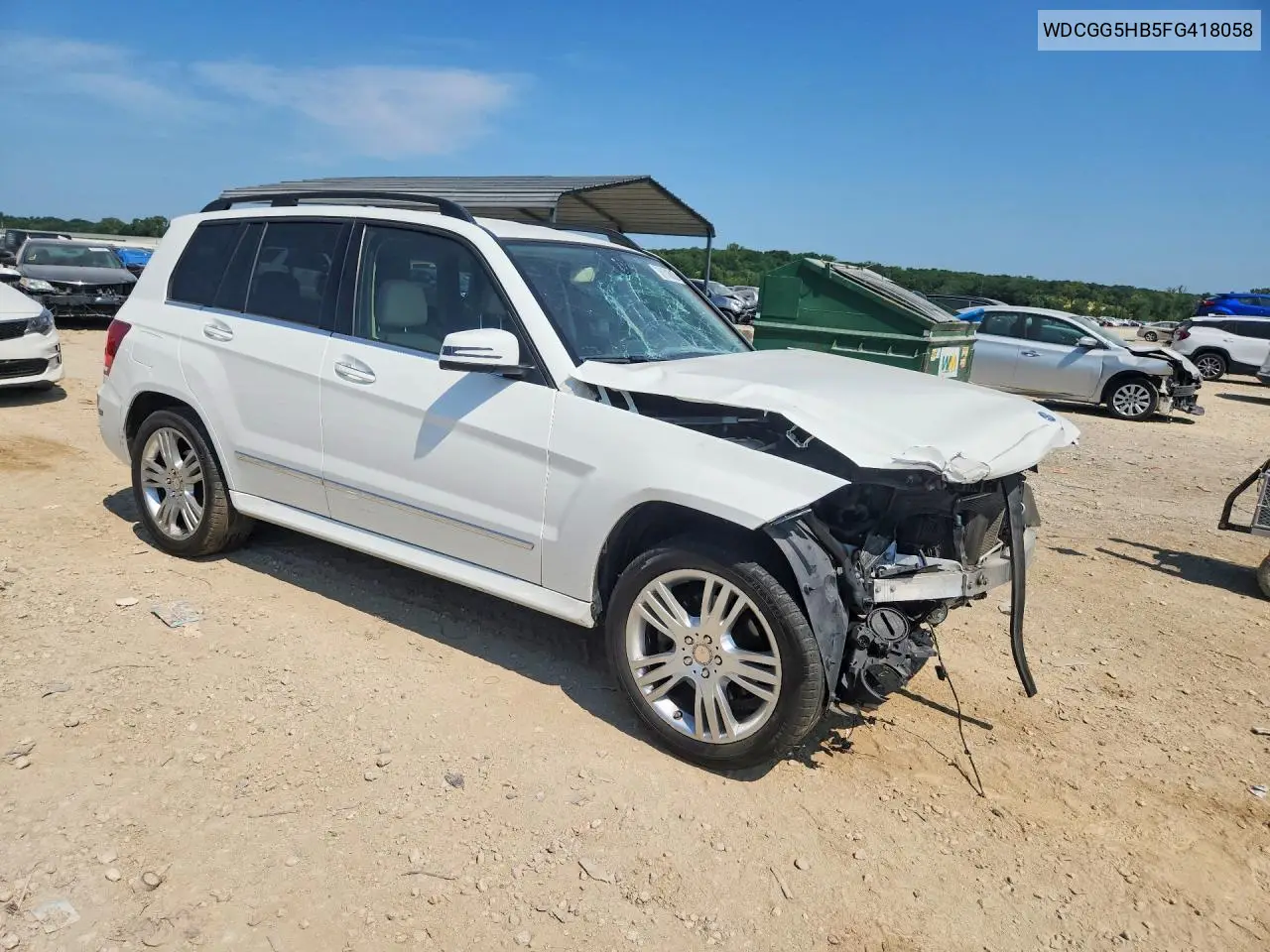 2015 Mercedes-Benz Glk 350 VIN: WDCGG5HB5FG418058 Lot: 61746836