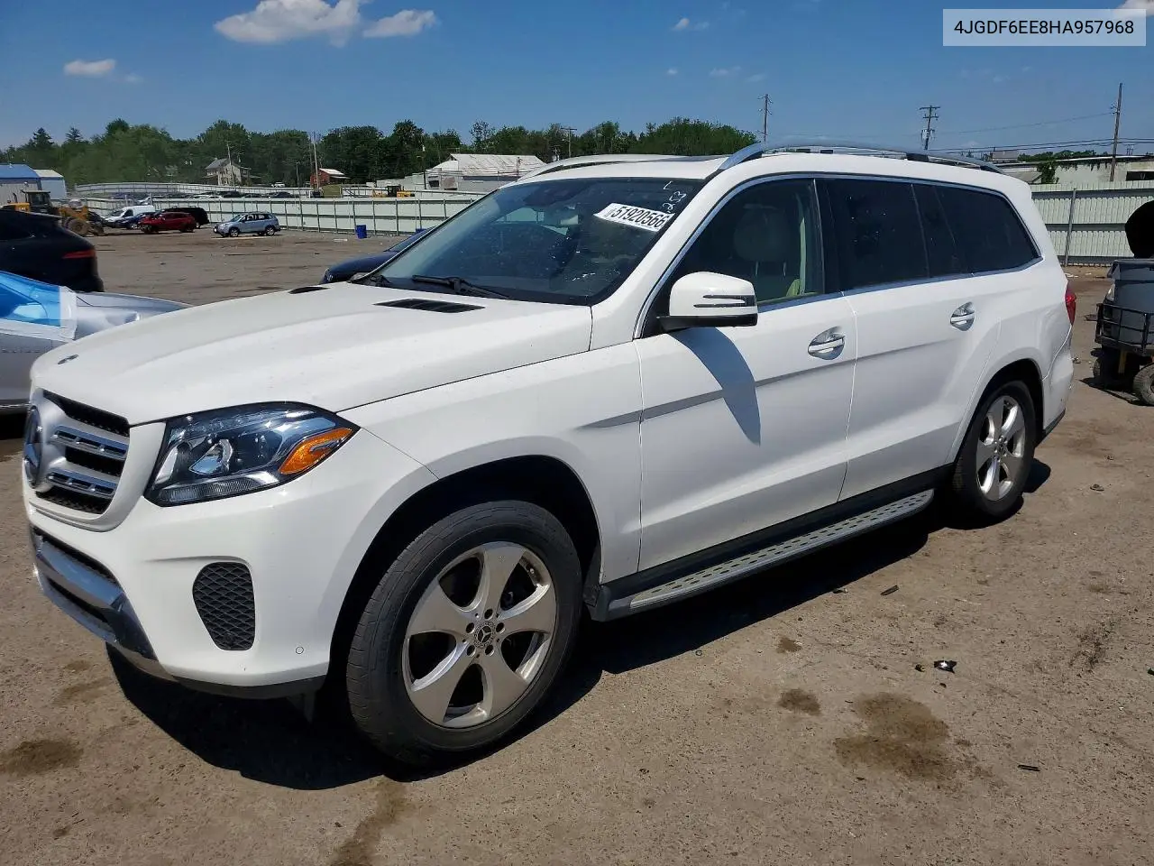 2017 Mercedes-Benz Gls 450 4Matic VIN: 4JGDF6EE8HA957968 Lot: 51920566