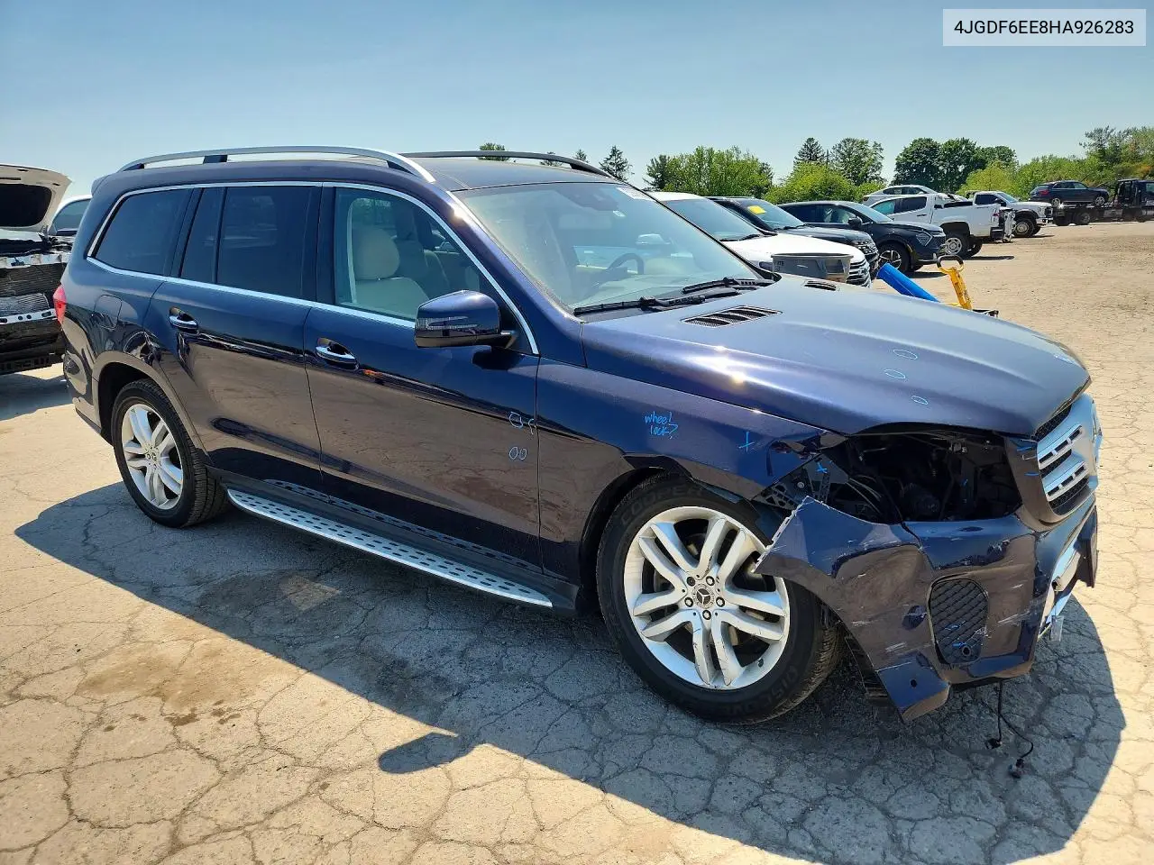 2017 Mercedes-Benz Gls 450 4Matic VIN: 4JGDF6EE8HA926283 Lot: 53636896