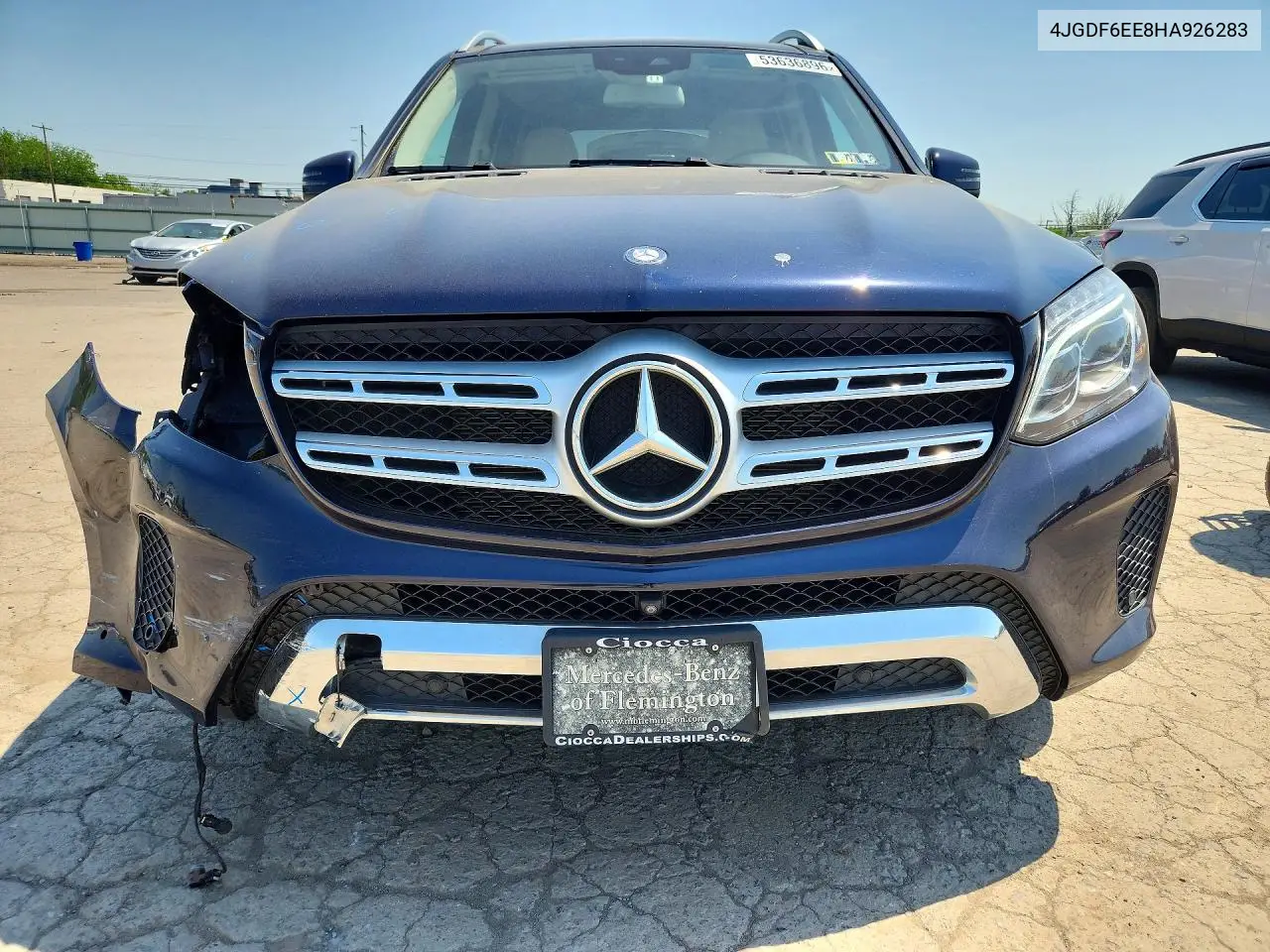 2017 Mercedes-Benz Gls 450 4Matic VIN: 4JGDF6EE8HA926283 Lot: 53636896